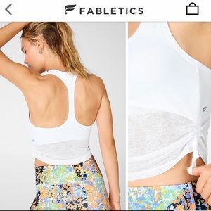 🤍 Fabletics midi bra in white 🤍